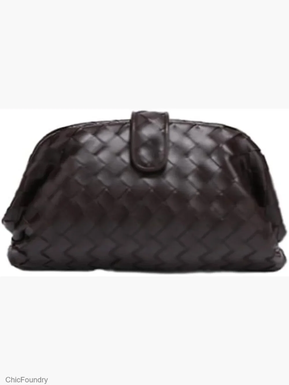 Woven Clutch Crossbody Shoulder Bag PU Leather Tote Handbag Evening Purse